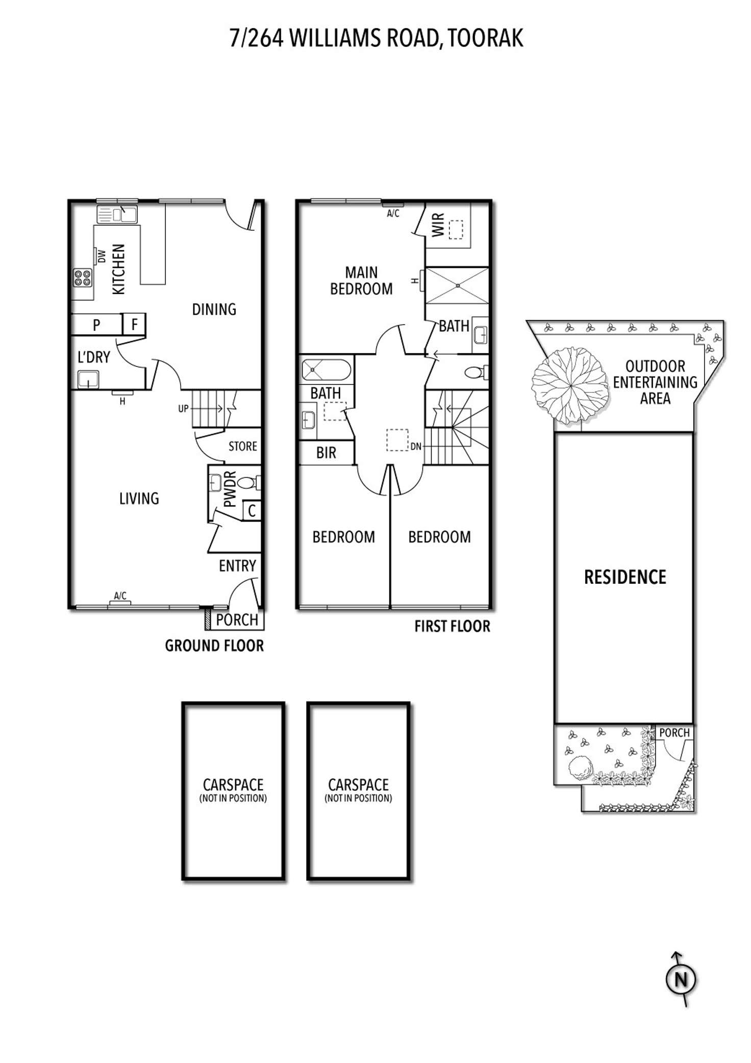 Floorplan of Homely townhouse listing, 7/264 Williams Road, Toorak VIC 3142