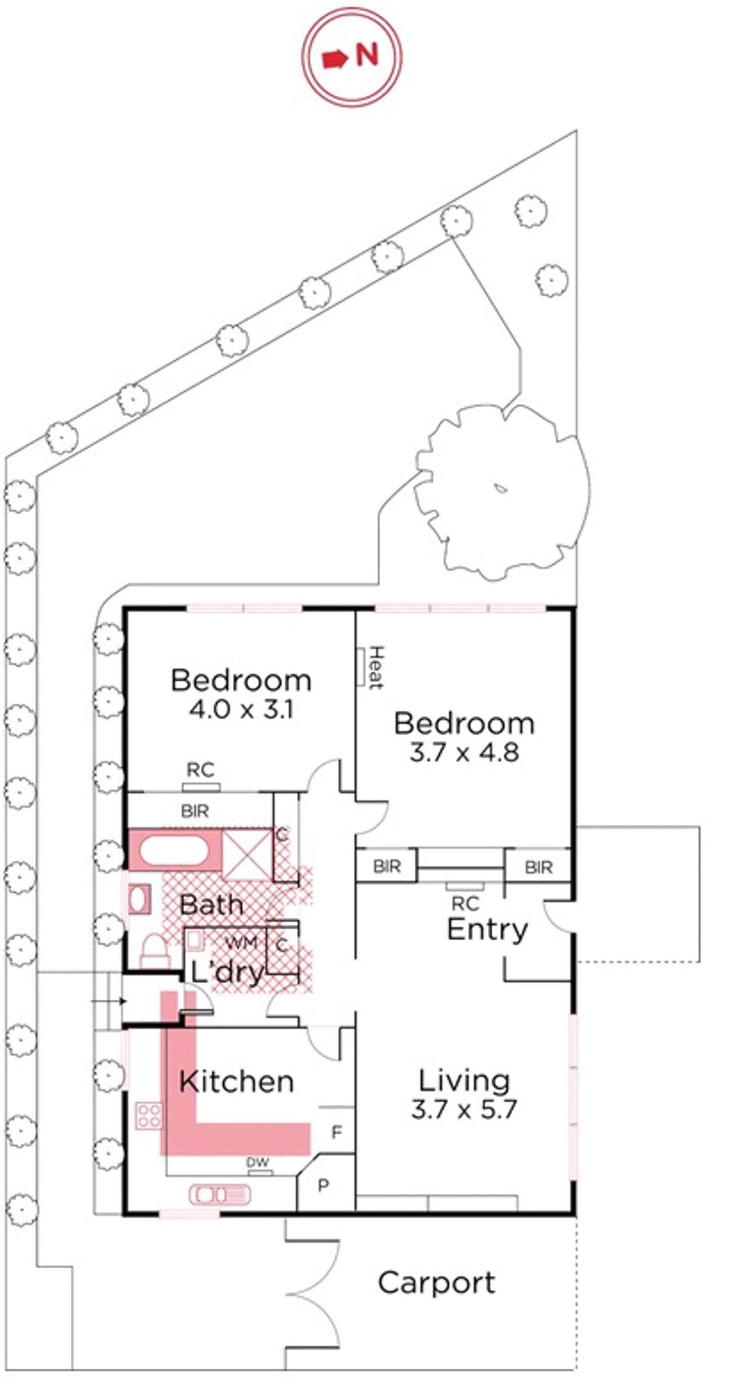 Floorplan of Homely villa listing, 6/31 Faversham Road, Canterbury VIC 3126