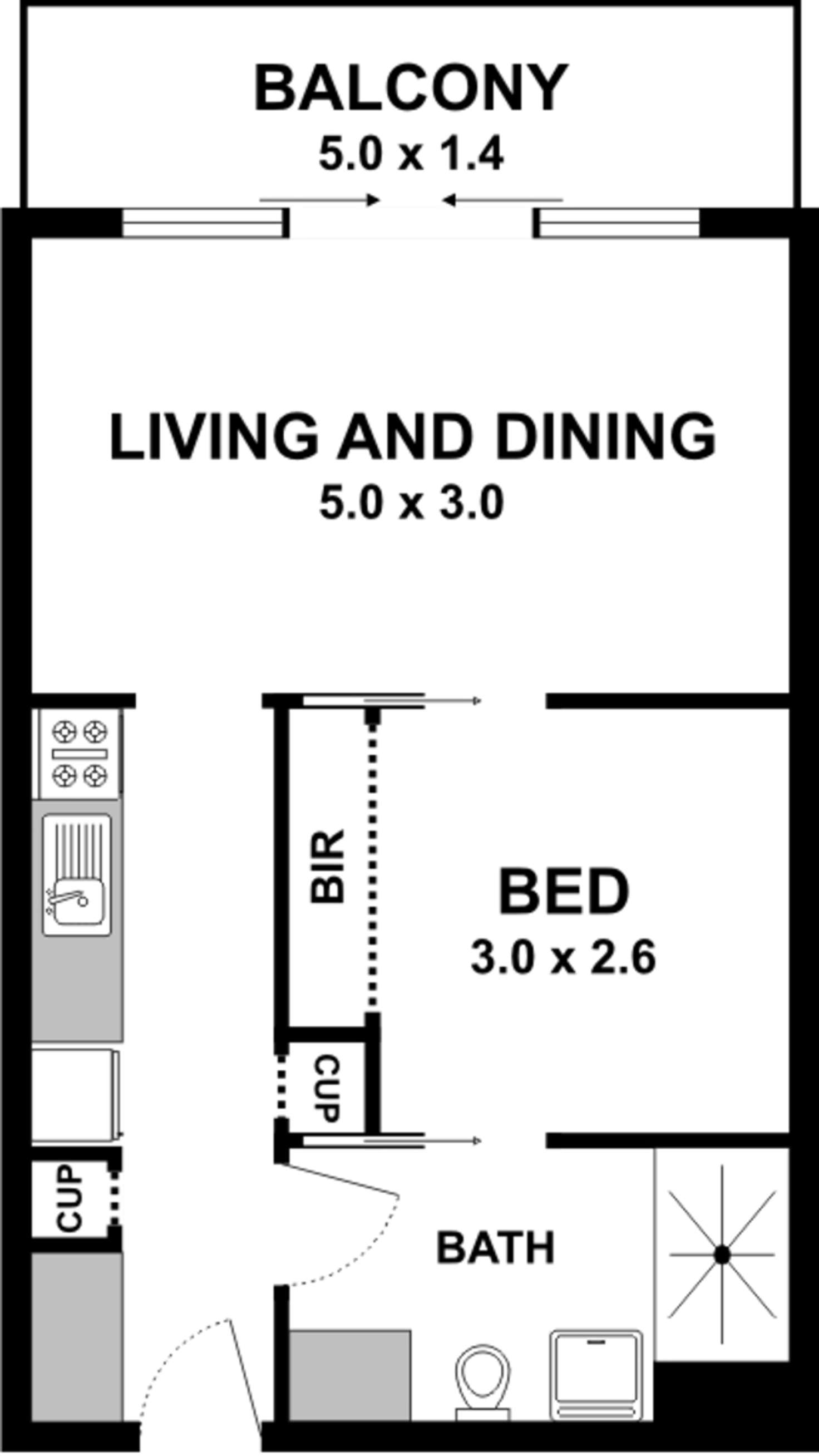 Floorplan of Homely apartment listing, 108/839 Dandenong Road, Malvern East VIC 3145