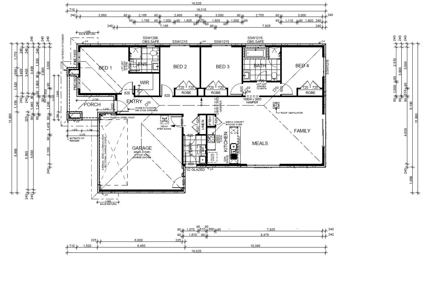 Floorplan of Homely house listing, 4 Haigh Place, Mount Pleasant VIC 3350