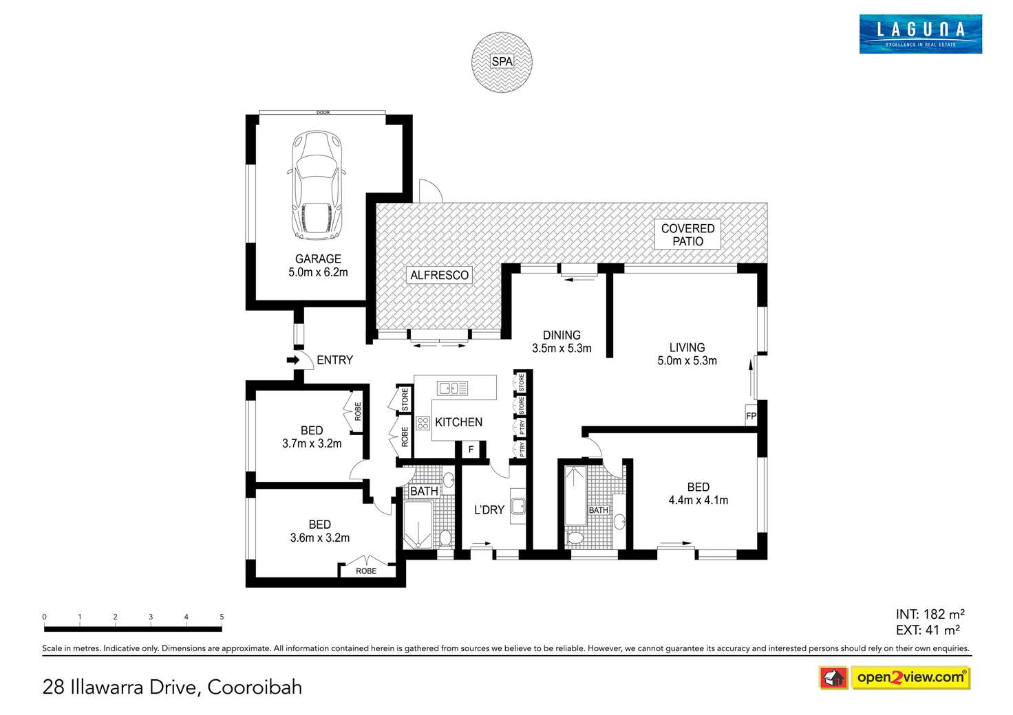 Floorplan of Homely house listing, 28 Illawarra Drive, Cooroibah QLD 4565