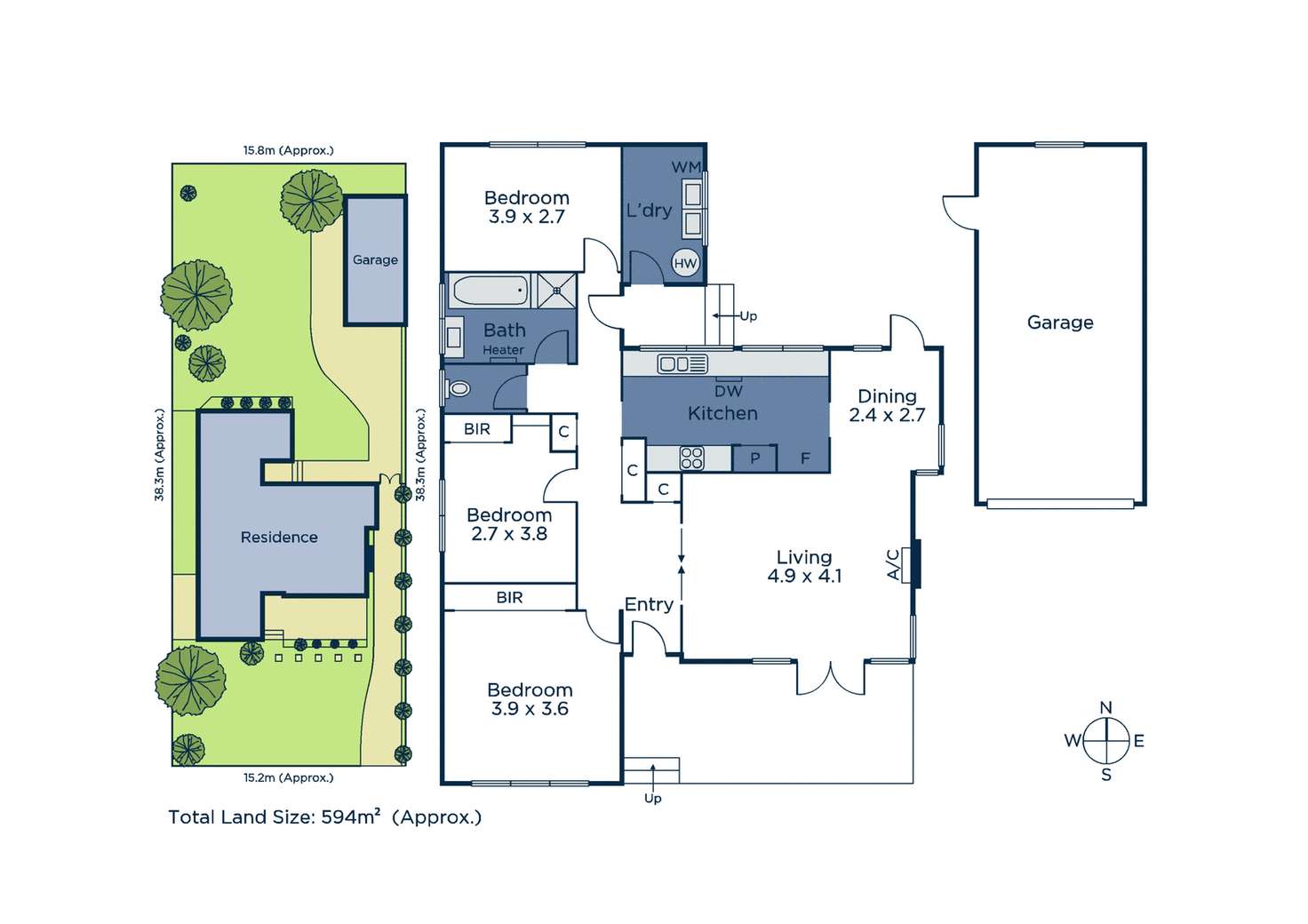 Floorplan of Homely house listing, 53 Denis Street, Mitcham VIC 3132