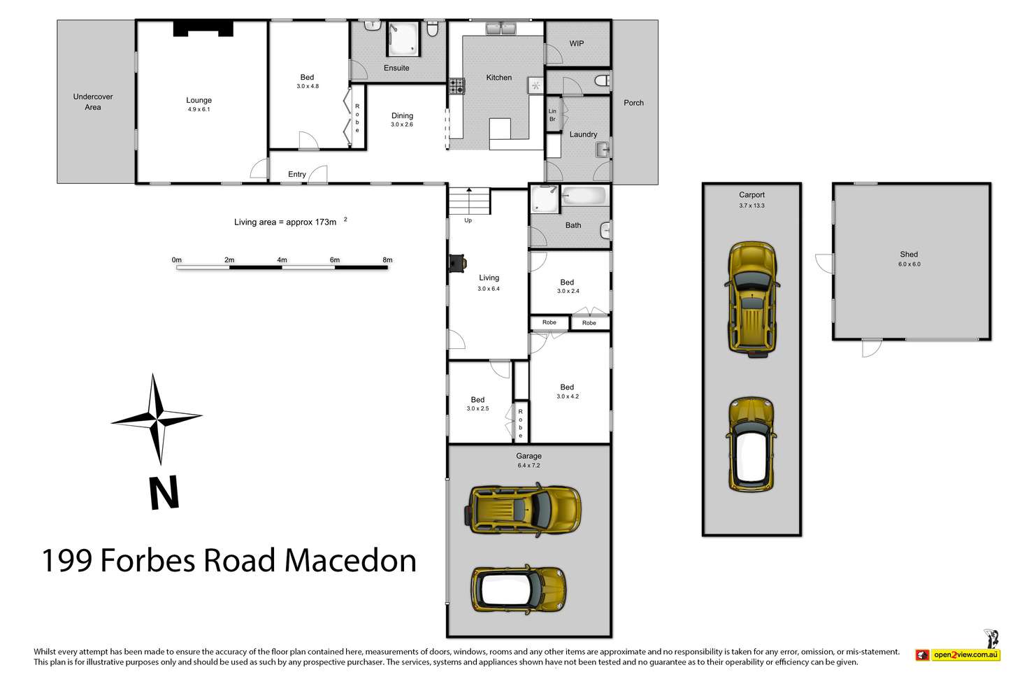 Floorplan of Homely house listing, 199 Forbes Road, Macedon VIC 3440