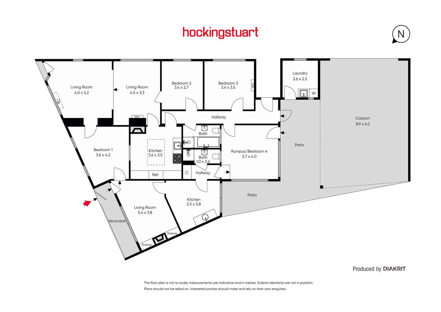 Floorplan of Homely house listing, 122 Grant Street, Golden Point VIC 3350