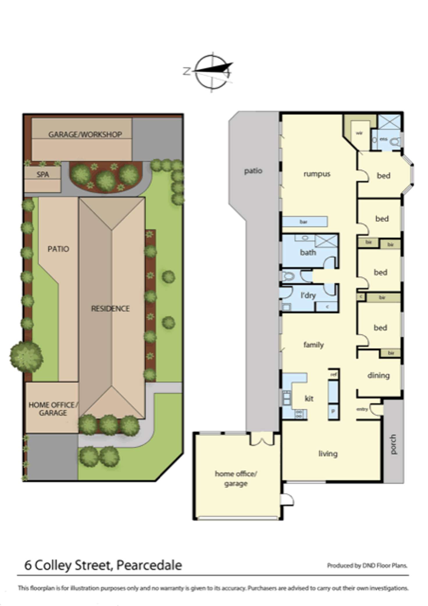 Floorplan of Homely house listing, 6 Colley Street, Pearcedale VIC 3912