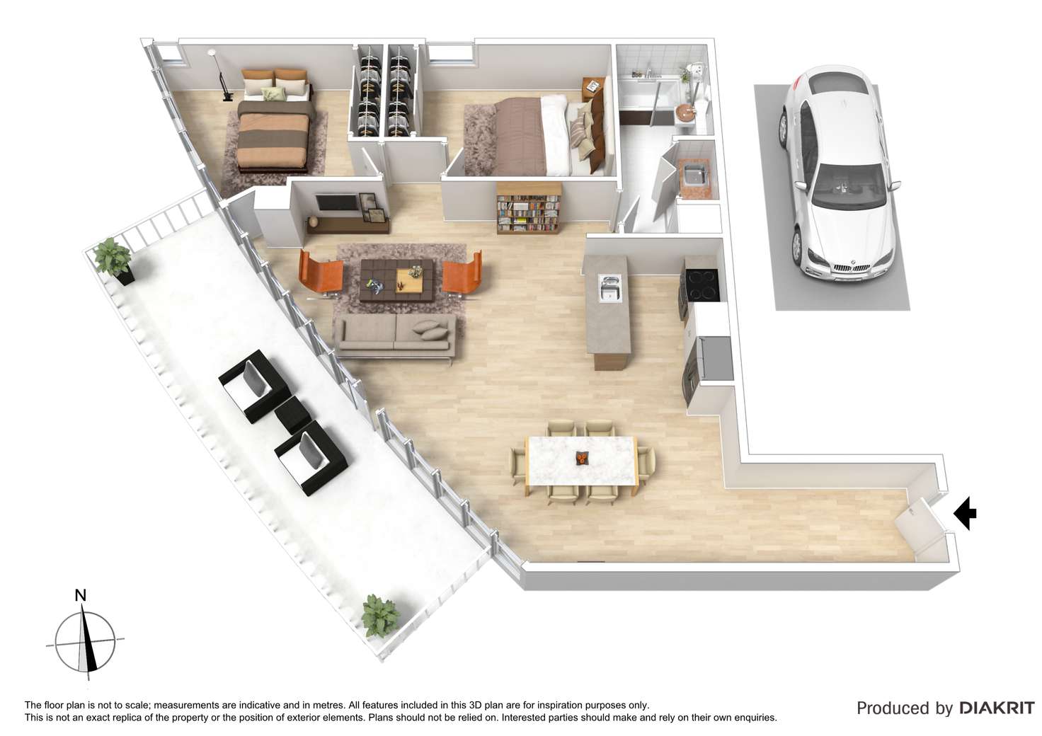 Floorplan of Homely apartment listing, G01/55 Queens Road, Melbourne VIC 3004