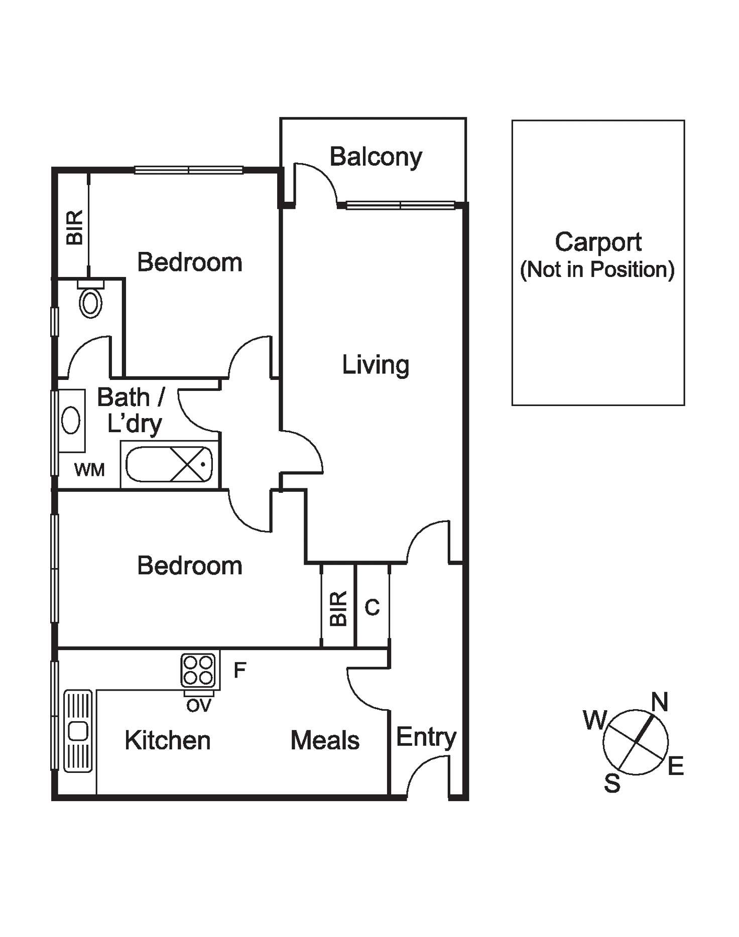 Floorplan of Homely apartment listing, 8/84 Coorigil Road, Carnegie VIC 3163