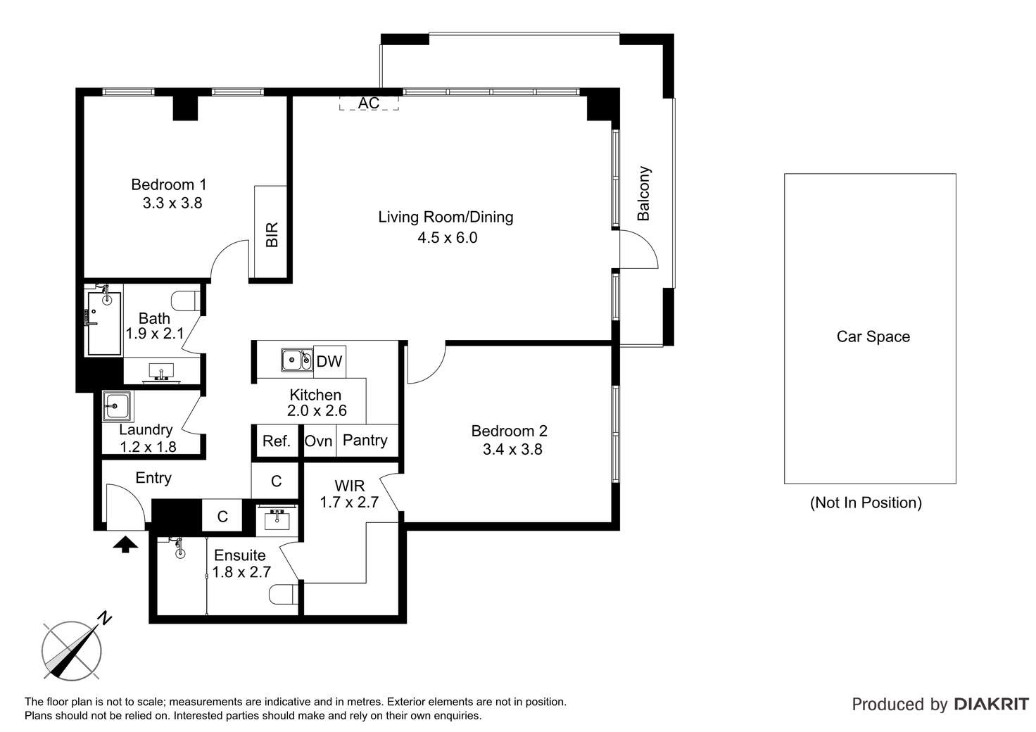 Floorplan of Homely apartment listing, 301/400 St Kilda Road, Melbourne VIC 3004