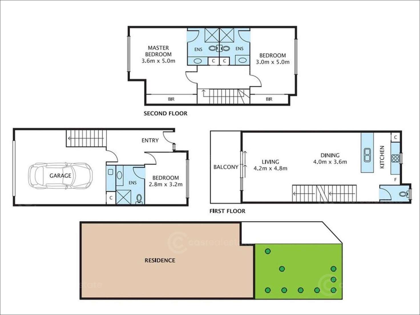 Floorplan of Homely townhouse listing, 30 Collier Place, Strathmore Heights VIC 3041