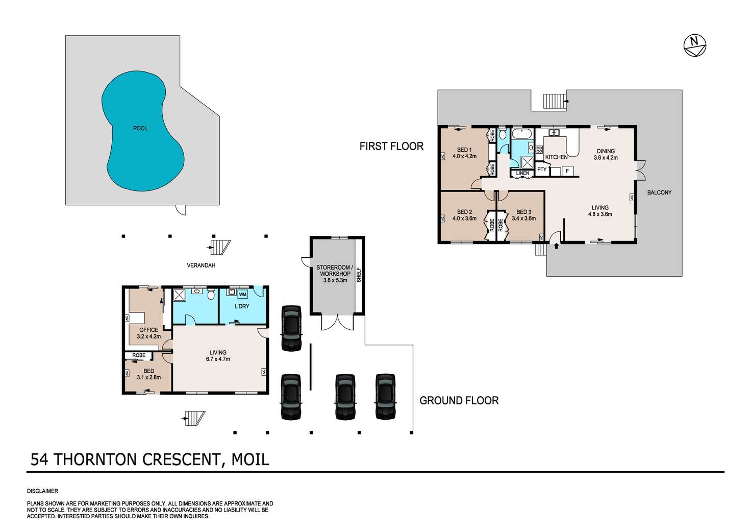 Floorplan of Homely house listing, 54 Thornton Crescent, Moil NT 810