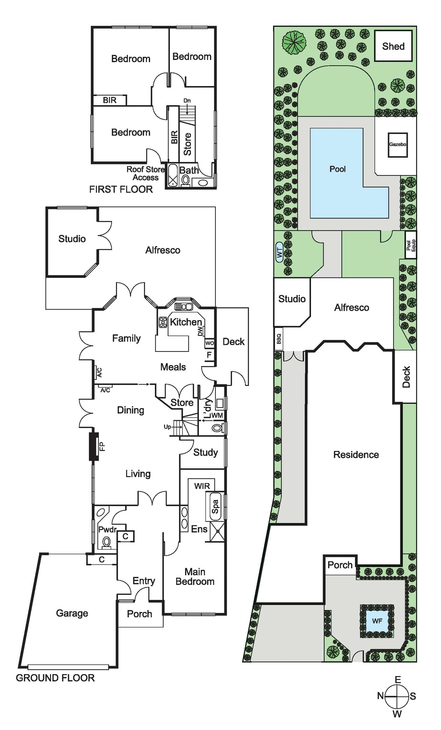 Floorplan of Homely house listing, 20 Poplar Grove, Carnegie VIC 3163