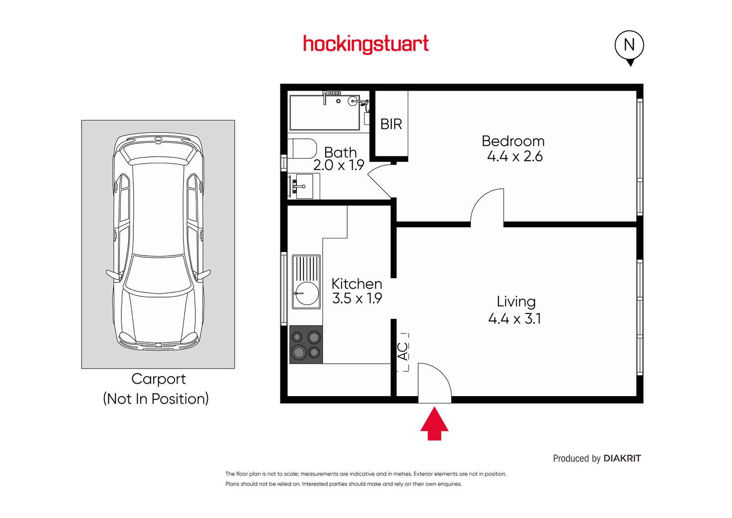 Floorplan of Homely apartment listing, 14/13-15 Gourlay Street, Balaclava VIC 3183