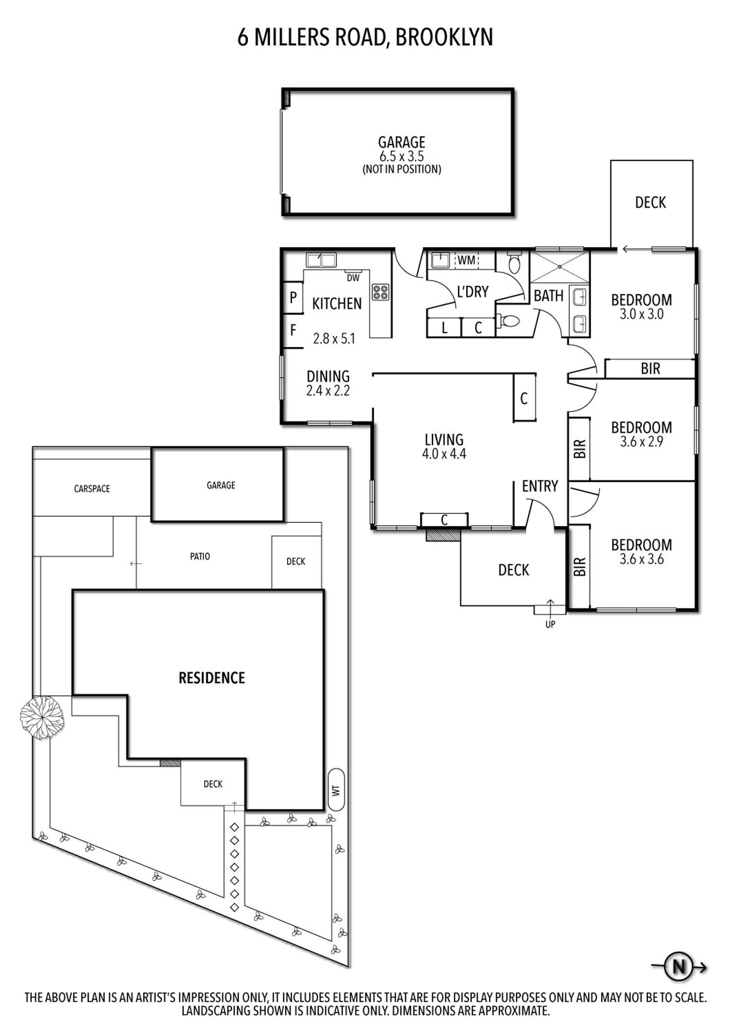 Floorplan of Homely house listing, 6 Millers Road, Brooklyn VIC 3012