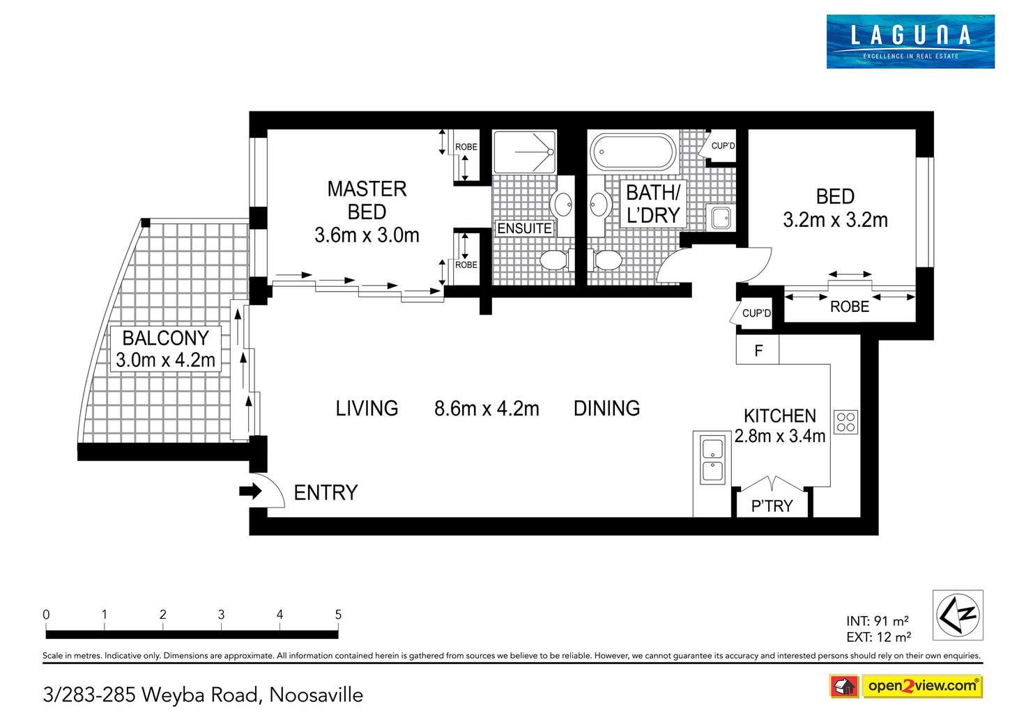 Floorplan of Homely unit listing, 3/283-285 Weyba Road, Noosaville QLD 4566