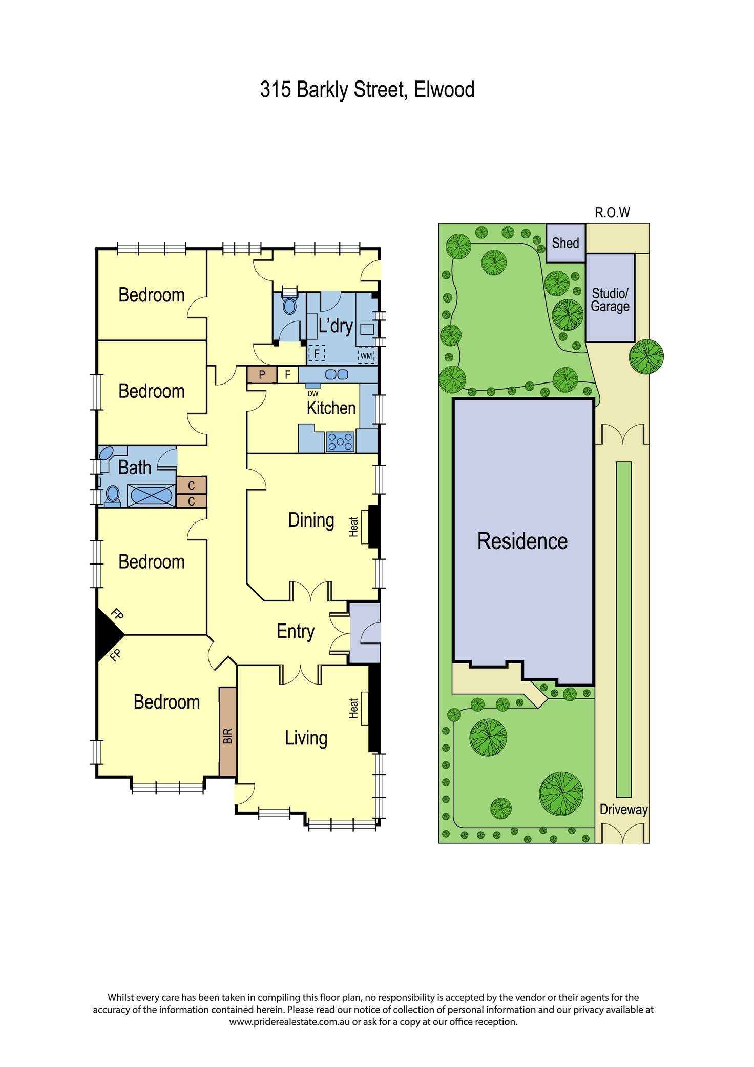 Floorplan of Homely house listing, 315 Barkly Street, Elwood VIC 3184