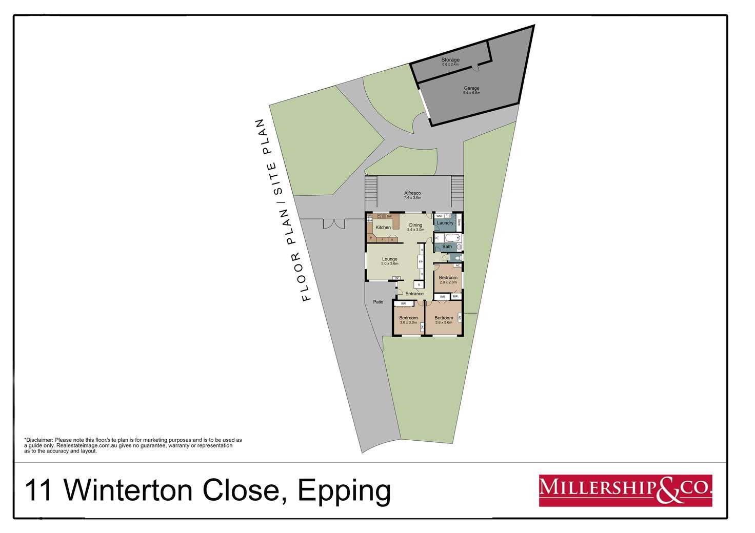 Floorplan of Homely house listing, 11 Winterton Close, Epping VIC 3076