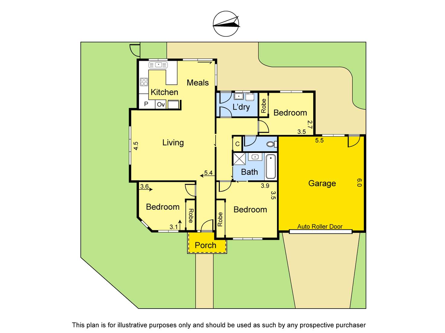 Floorplan of Homely house listing, 1 Gresswell Park Drive, Watsonia VIC 3087