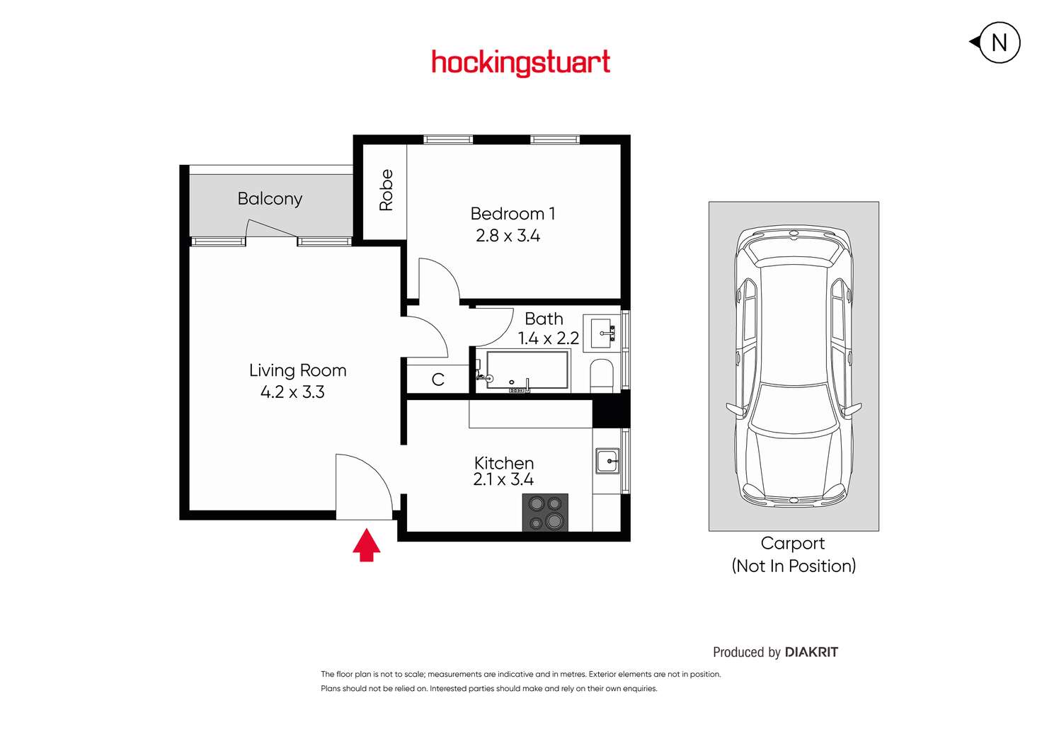 Floorplan of Homely unit listing, 10/74 Denbigh Road, Armadale VIC 3143