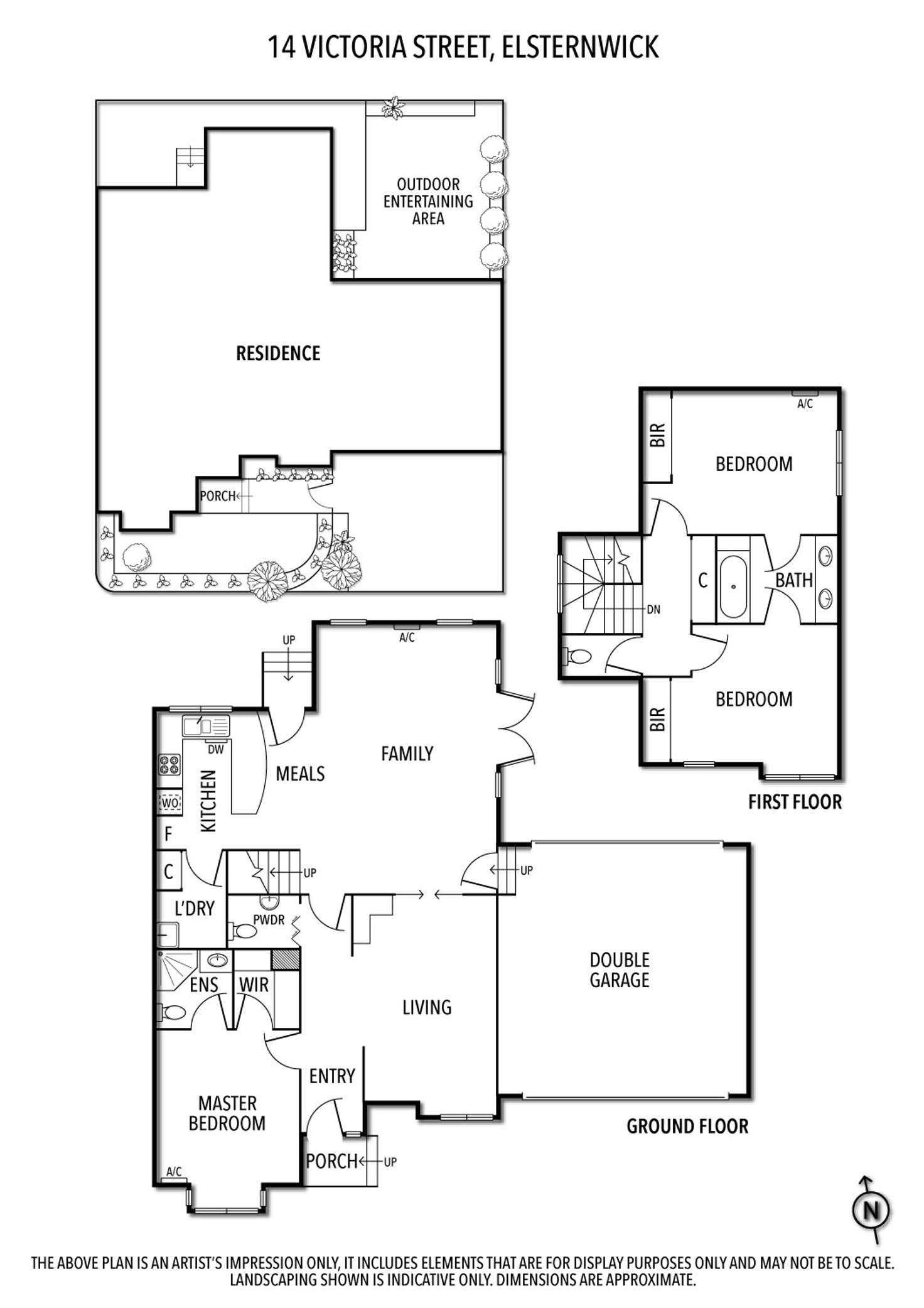 Floorplan of Homely townhouse listing, 14 Victoria Street, Elsternwick VIC 3185