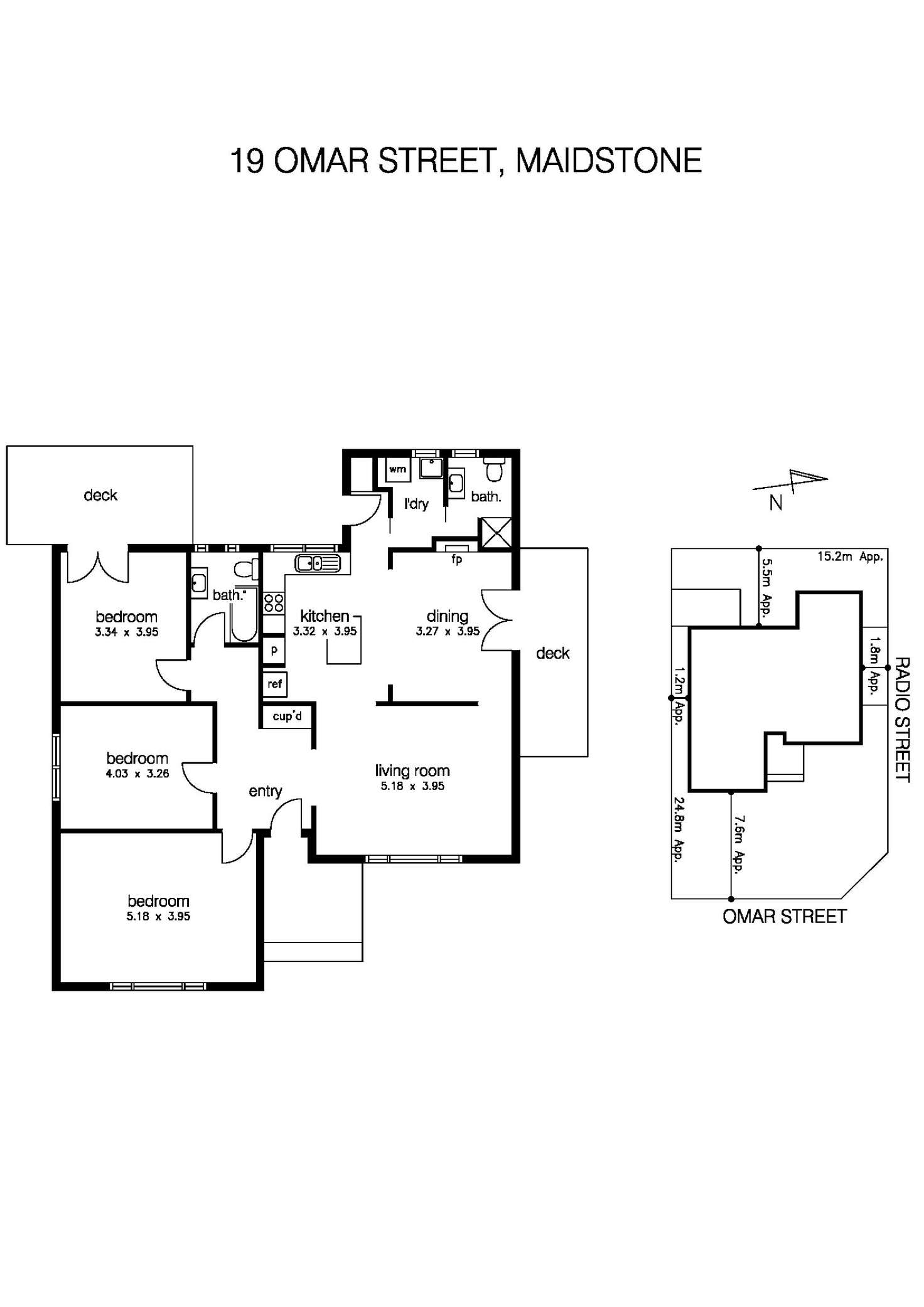 Floorplan of Homely house listing, 19 Omar Street, Maidstone VIC 3012