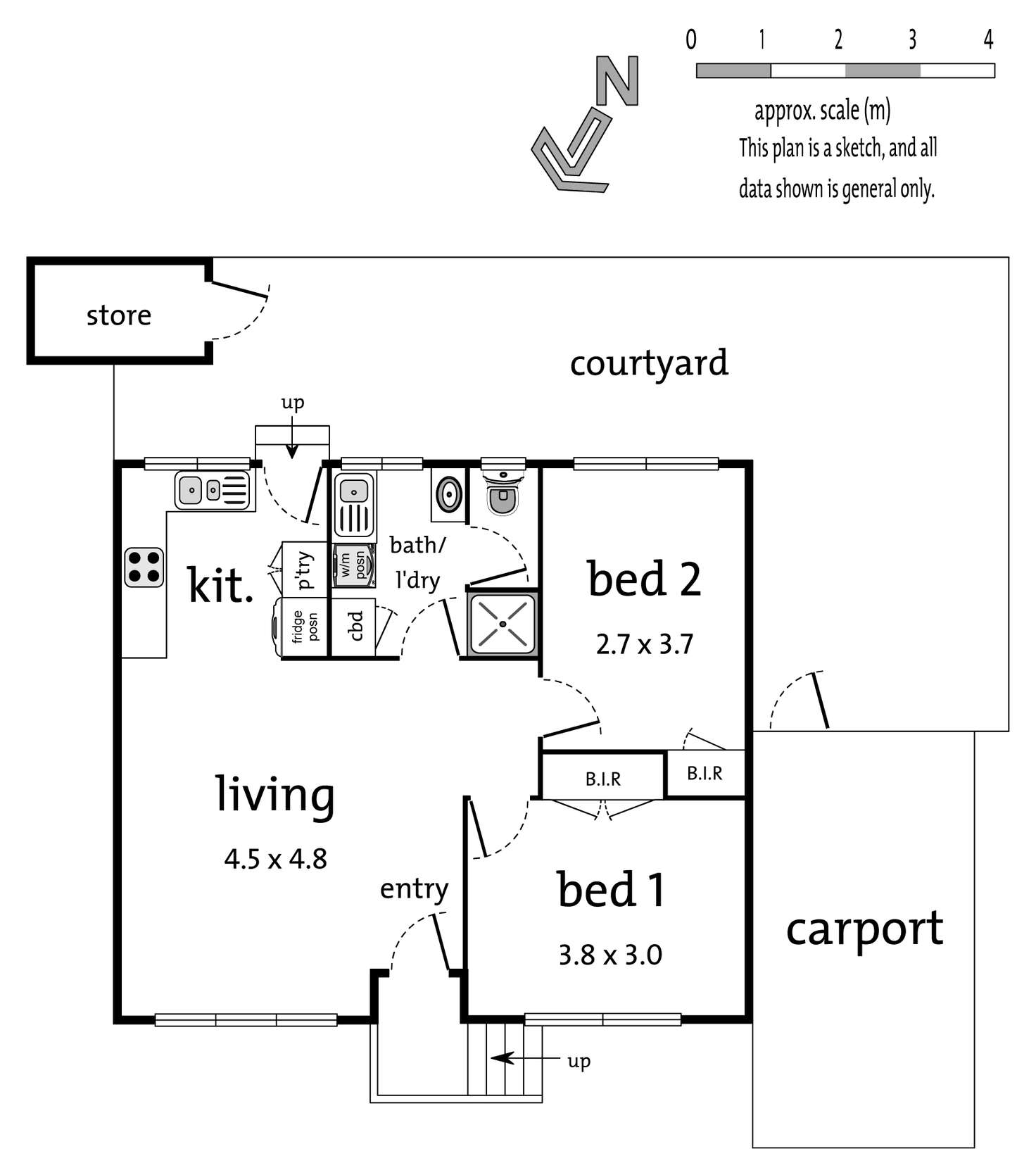 Floorplan of Homely unit listing, 3/8 Lording Street, Ferntree Gully VIC 3156