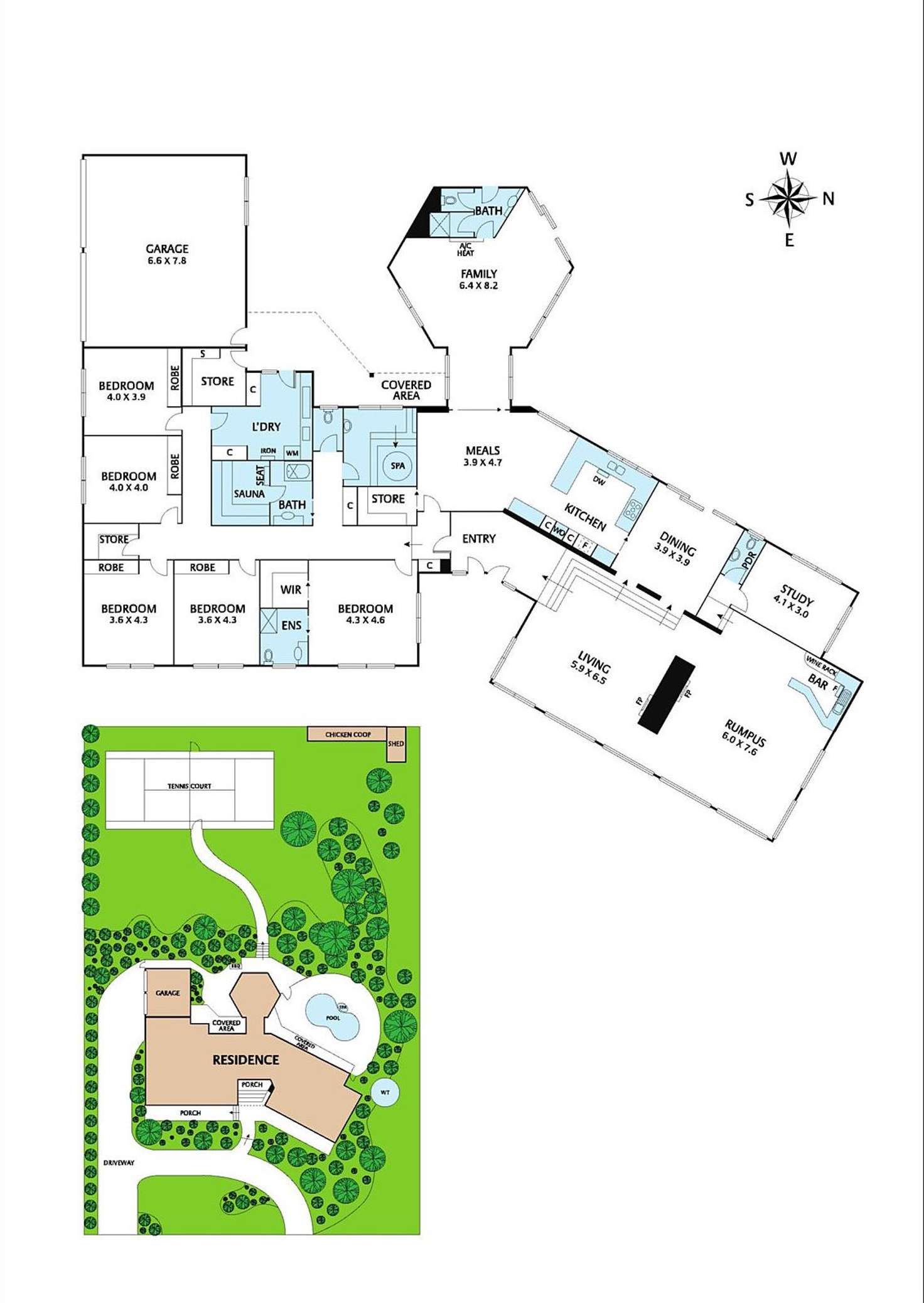 Floorplan of Homely house listing, 6 Tuscany Rise, Templestowe VIC 3106