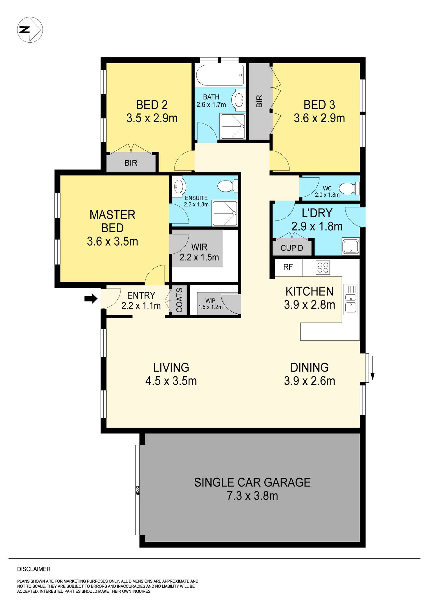 Floorplan of Homely unit listing, 3/303 Nelson Street, Brown Hill VIC 3350