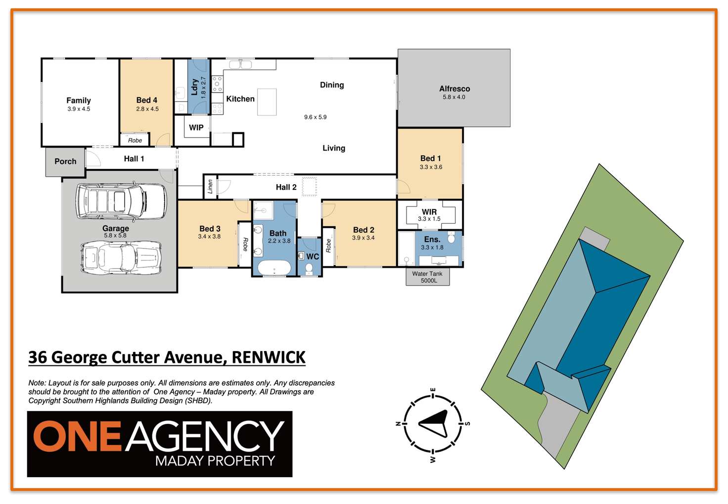 Floorplan of Homely house listing, 36 George Cutter Avenue, Renwick NSW 2575
