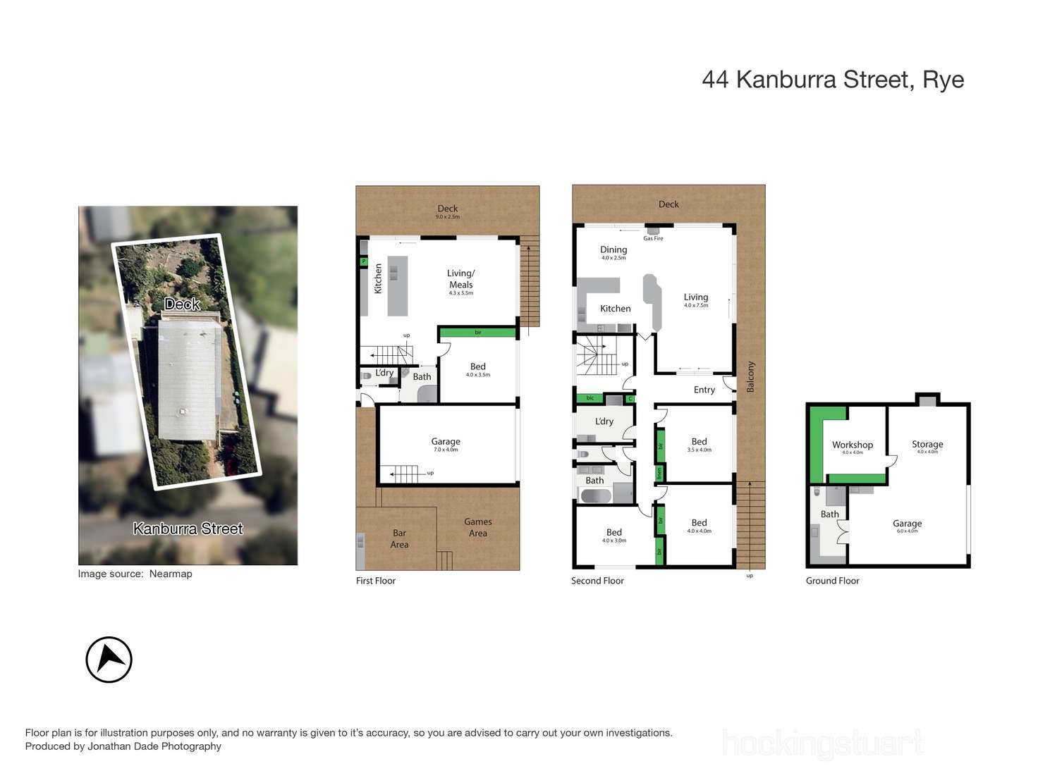 Floorplan of Homely house listing, 44 Kanburra Street, Rye VIC 3941