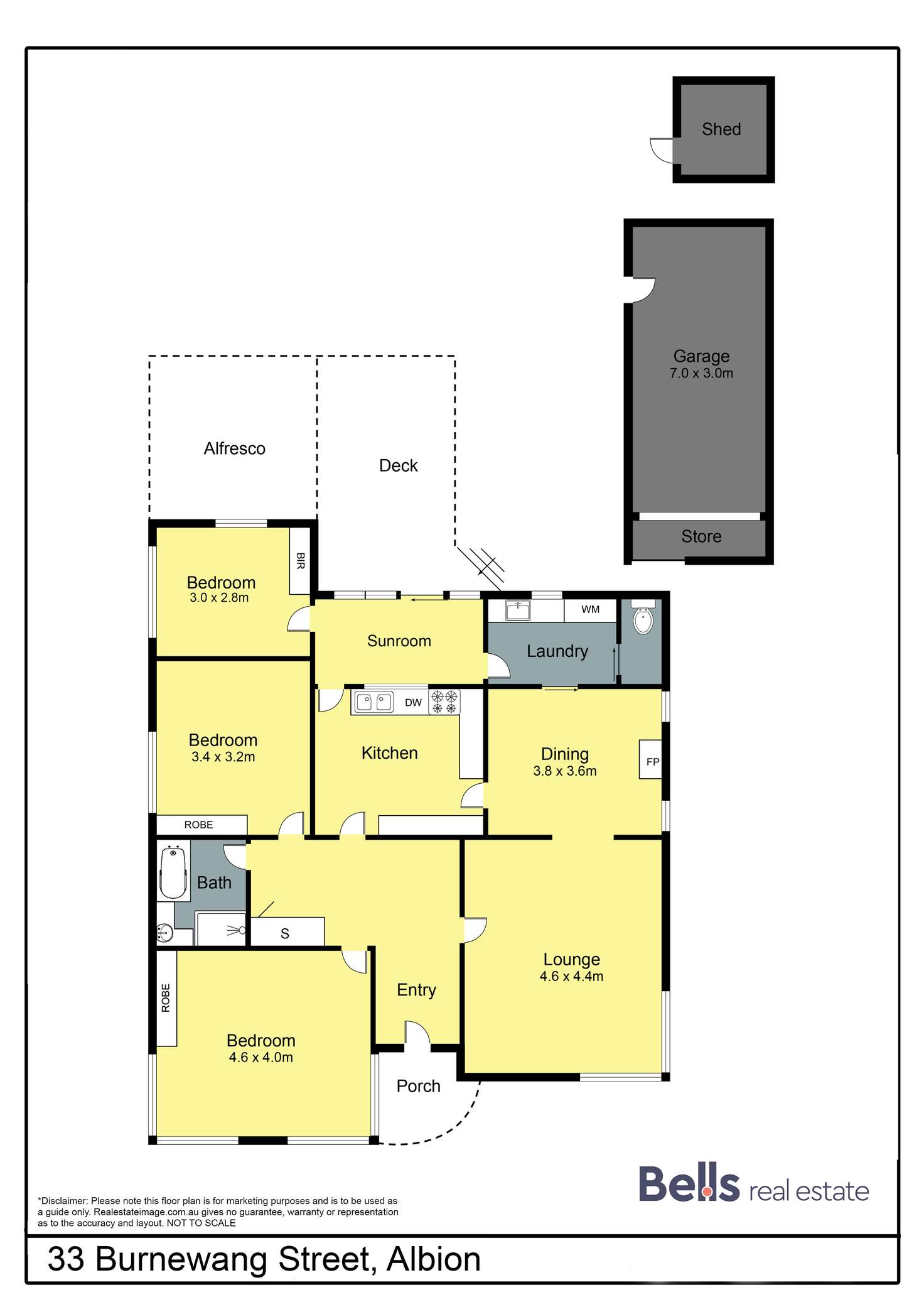 Floorplan of Homely house listing, 33 Burnewang Street, Albion VIC 3020