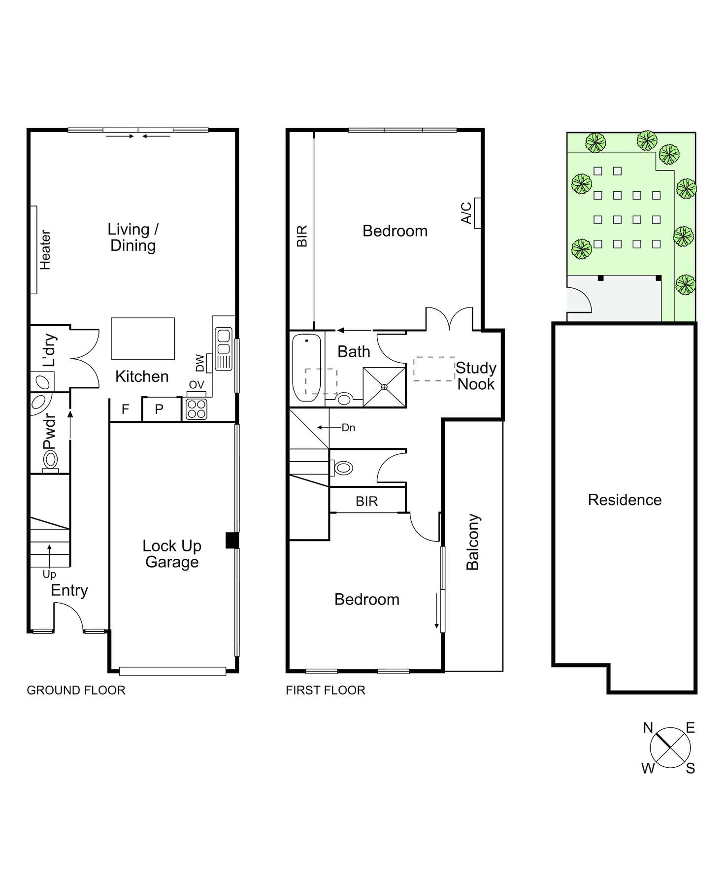 Floorplan of Homely unit listing, 1/338 Neerim Road, Carnegie VIC 3163