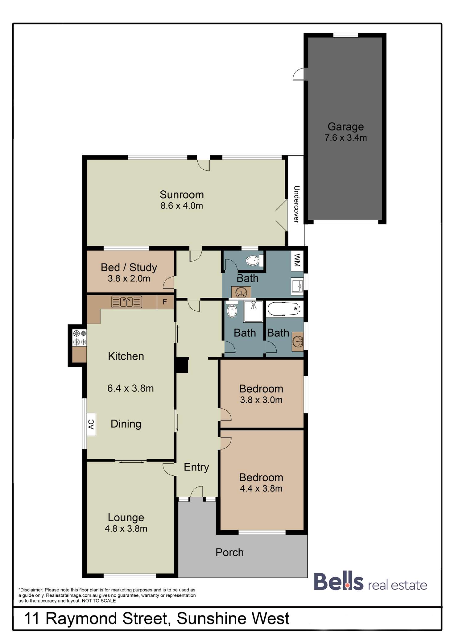 Floorplan of Homely house listing, 11 Raymond Street, Sunshine West VIC 3020