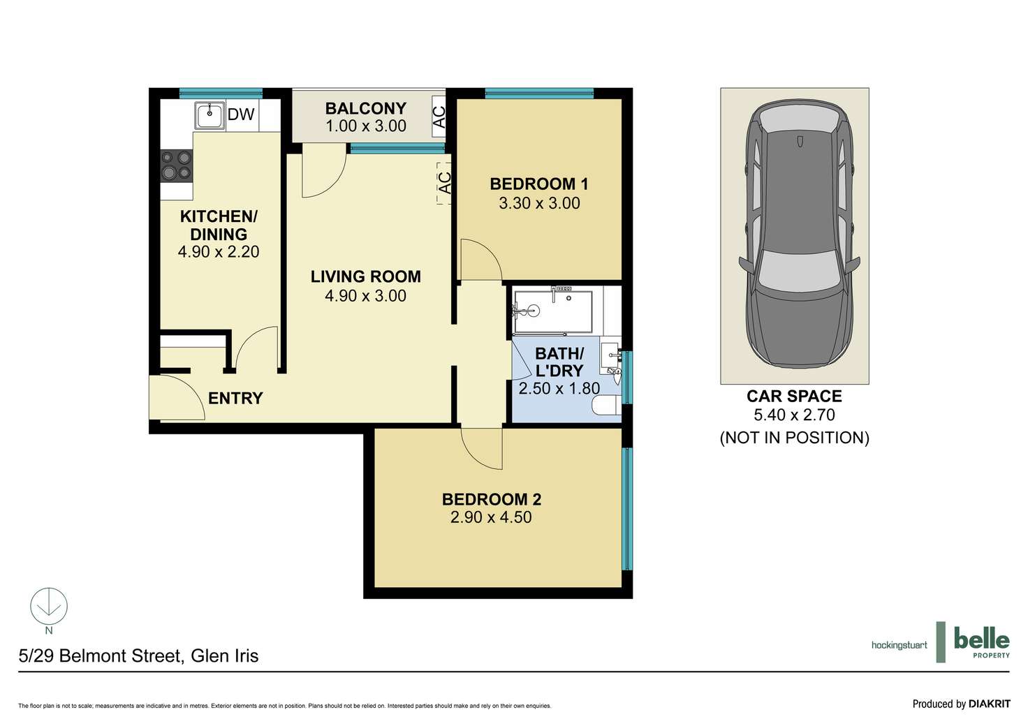 Floorplan of Homely apartment listing, 5/29 Belmont Avenue North, Glen Iris VIC 3146