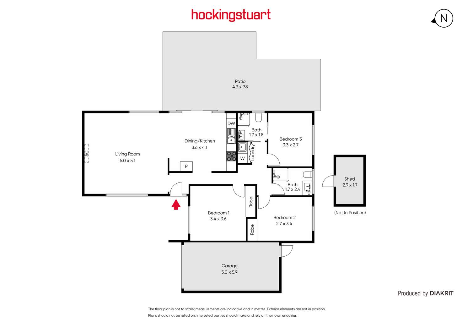 Floorplan of Homely townhouse listing, 4/55 Stephen Street, Yarraville VIC 3013