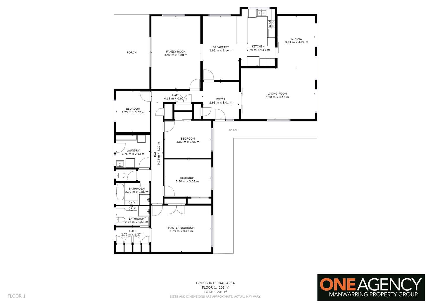 Floorplan of Homely house listing, 16 Virginia Place, Wollongbar NSW 2477