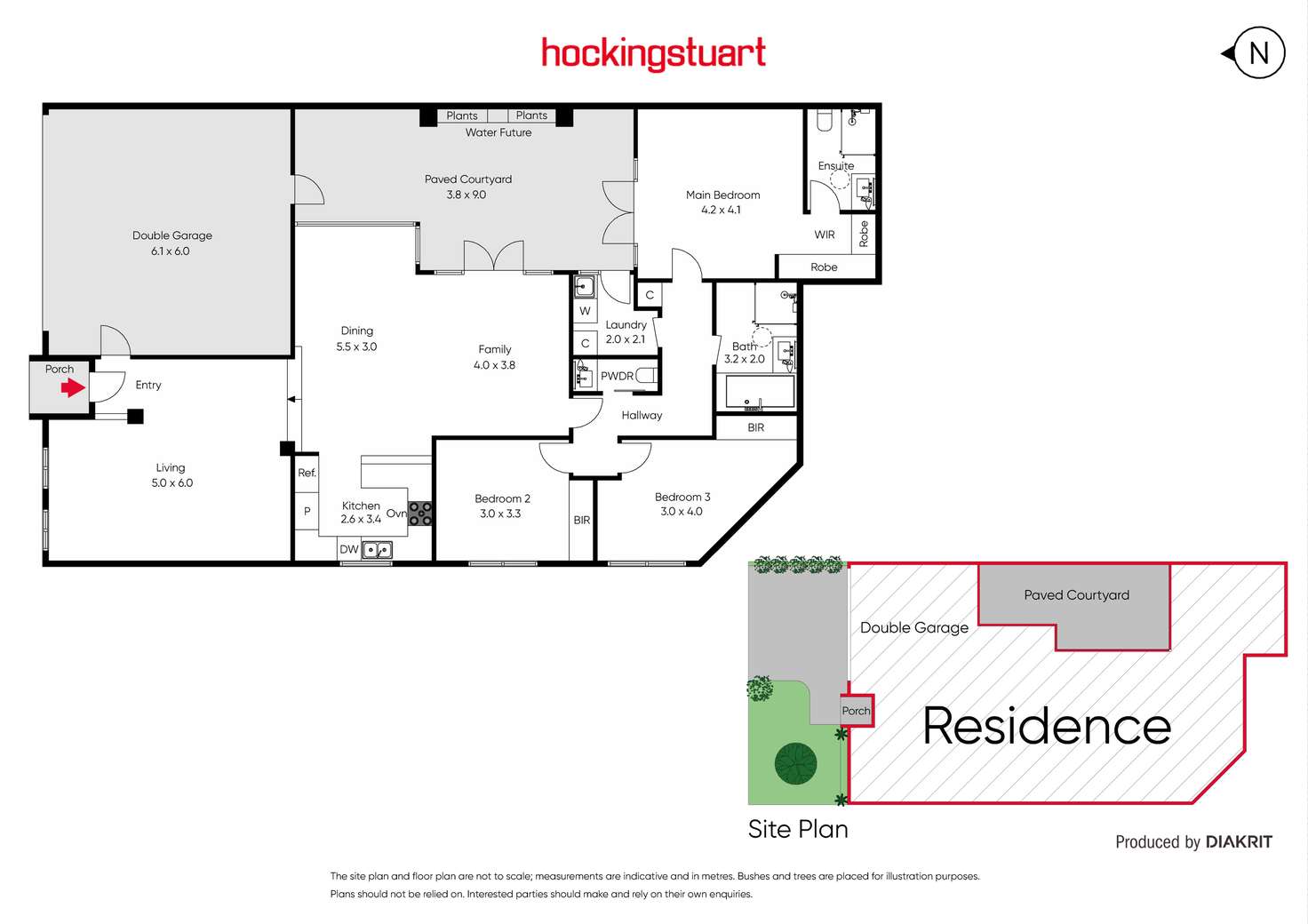 Floorplan of Homely townhouse listing, 1/6 Carr Street, Brighton East VIC 3187