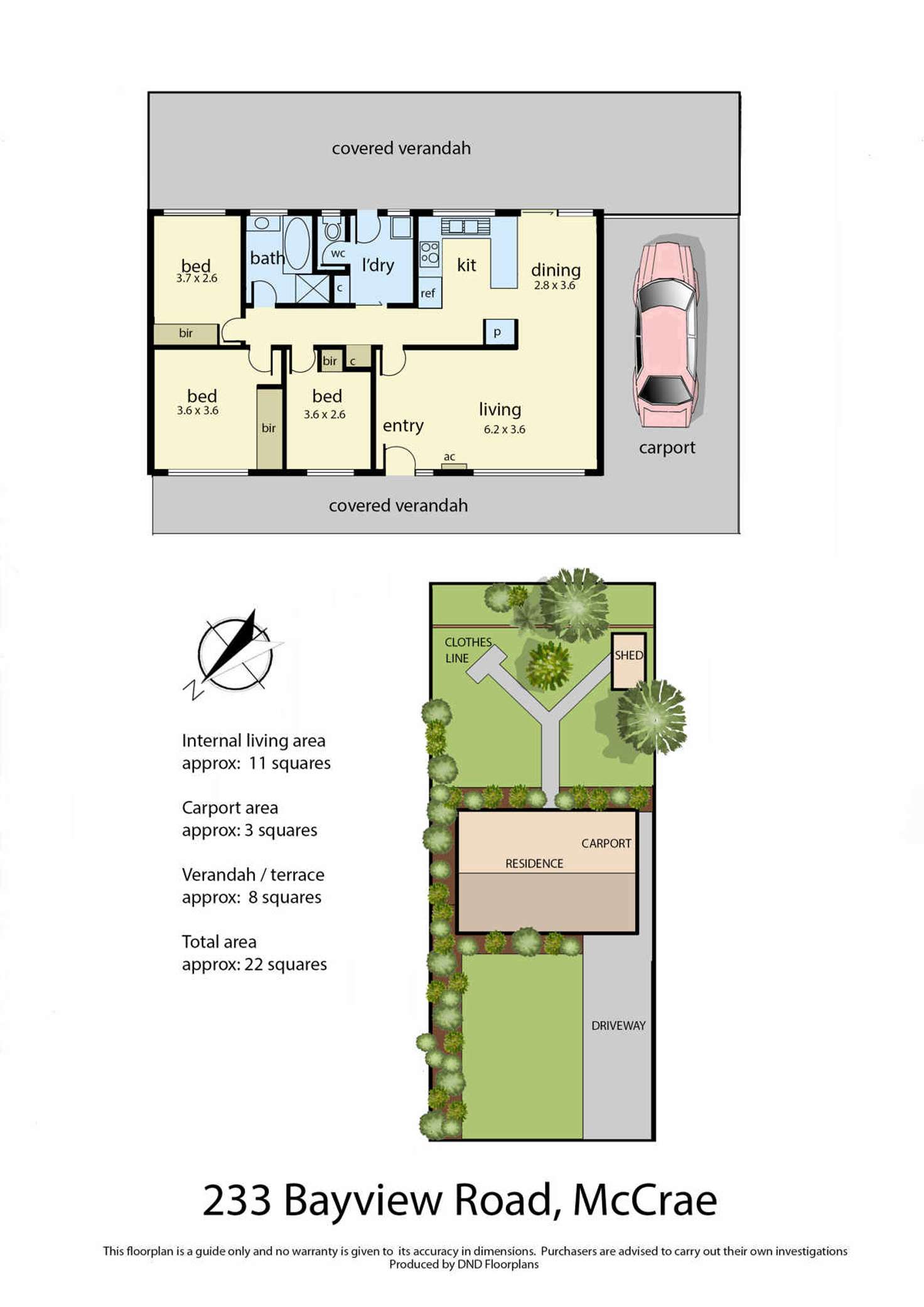 Floorplan of Homely house listing, 233 Bayview Road, Mccrae VIC 3938