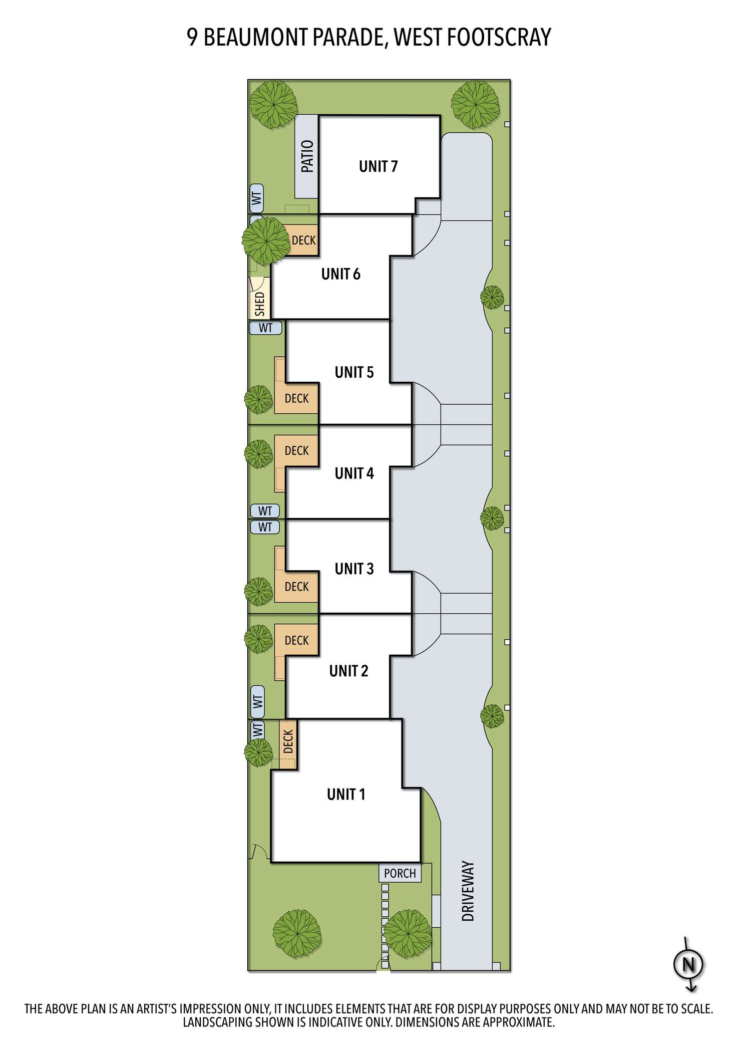 Floorplan of Homely townhouse listing, 1,3,6/9 Beaumont Parade, West Footscray VIC 3012