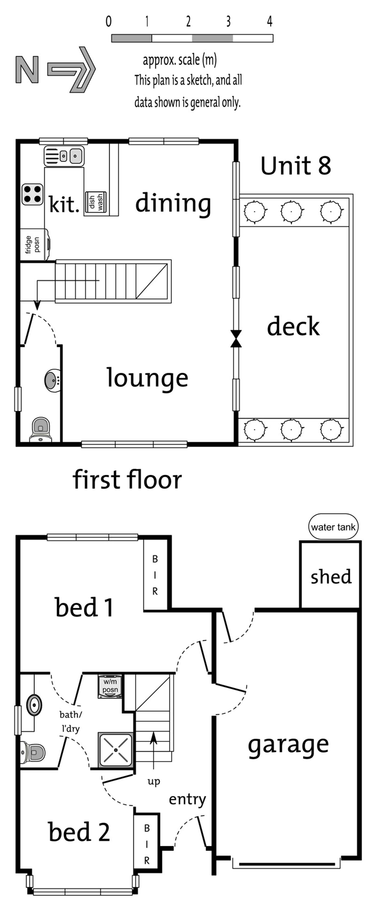 Floorplan of Homely townhouse listing, 8/33 Arlington Street, Ringwood VIC 3134