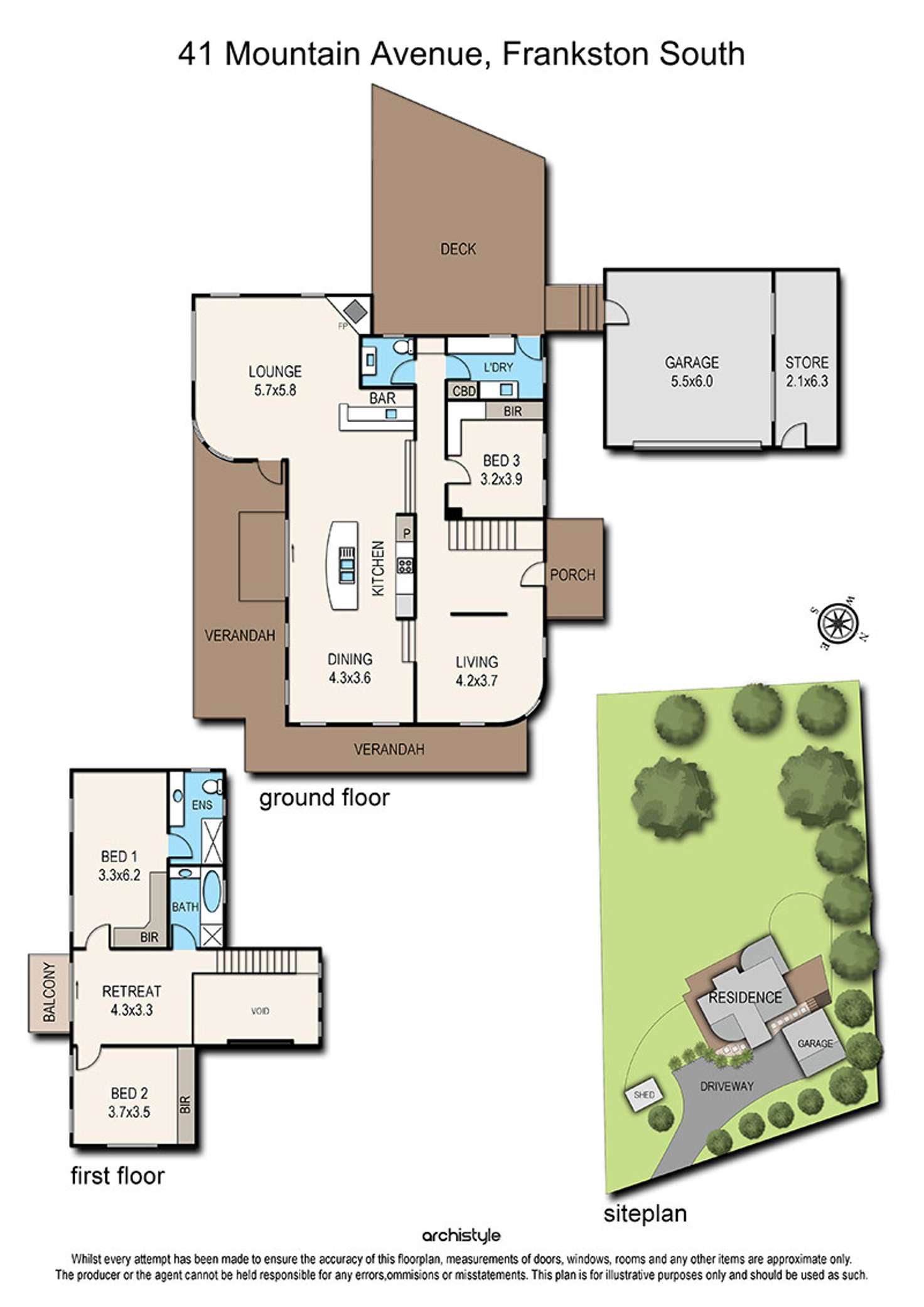 Floorplan of Homely house listing, 41 Mountain Avenue, Frankston South VIC 3199