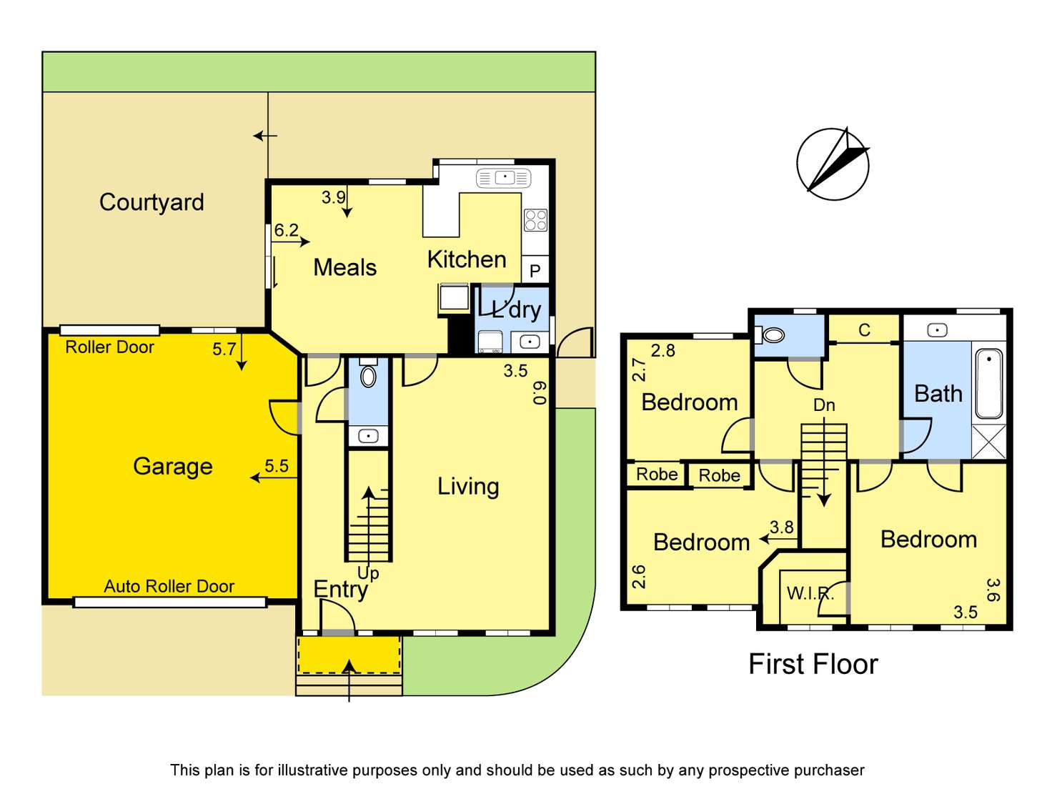 Floorplan of Homely townhouse listing, 4/24 Eldale Avenue, Greensborough VIC 3088