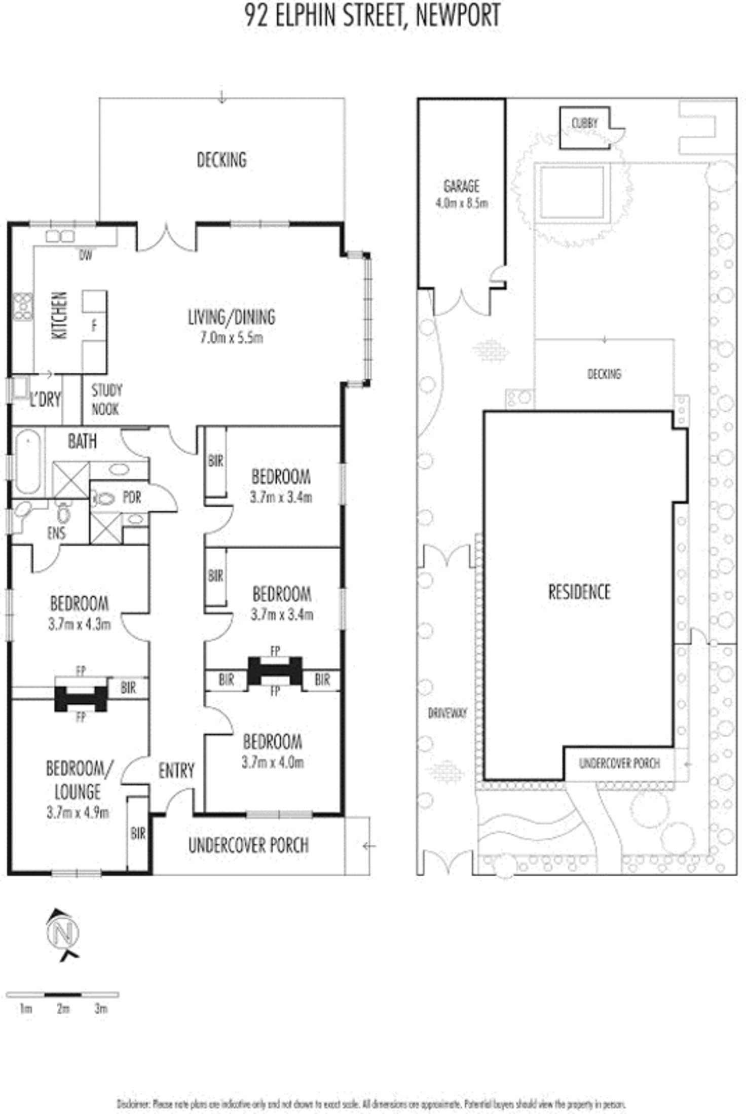 Floorplan of Homely house listing, 92 Elphin Street, Newport VIC 3015