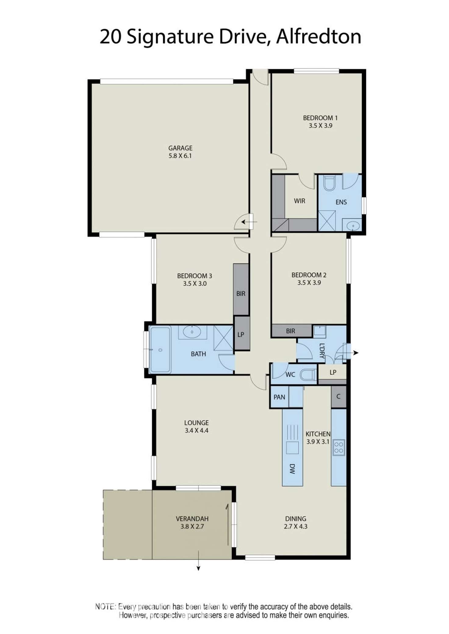 Floorplan of Homely house listing, 20 Signature Drive, Alfredton VIC 3350