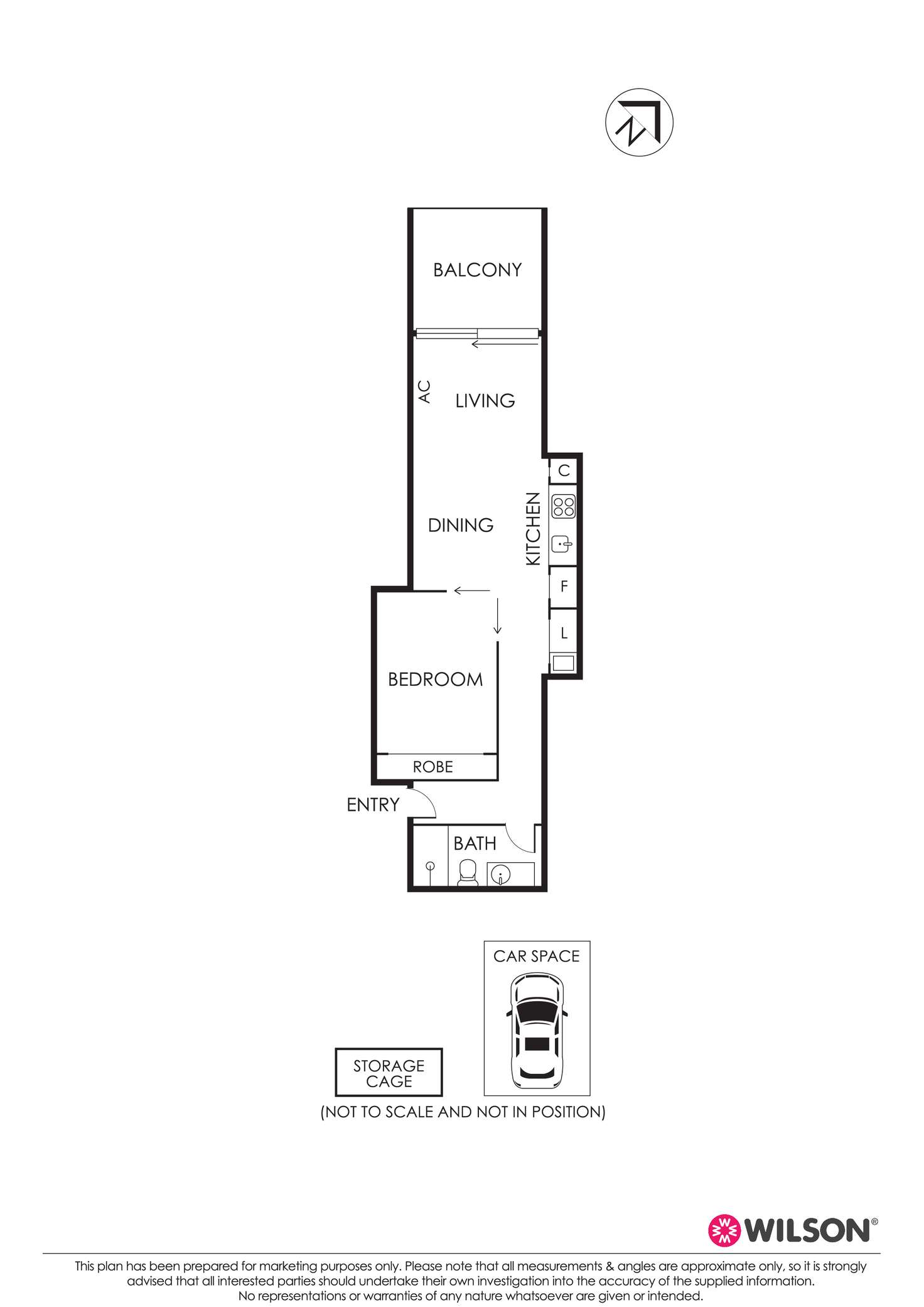 Floorplan of Homely apartment listing, 318/181 Fitzroy Street, St Kilda VIC 3182