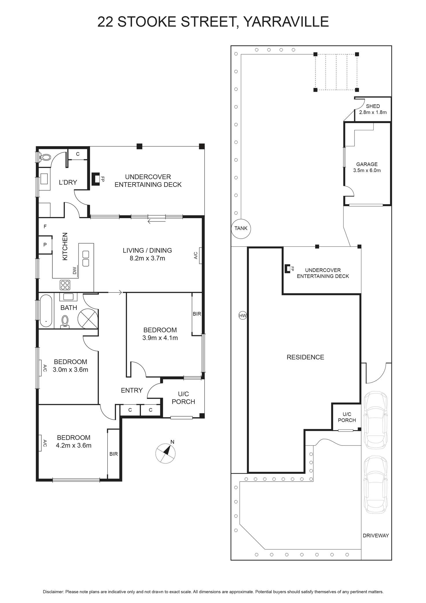 Floorplan of Homely house listing, 22 Stooke Street, Yarraville VIC 3013