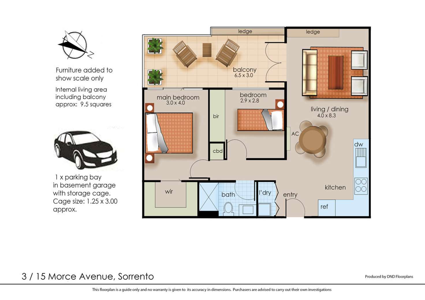 Floorplan of Homely apartment listing, 3/15 Morce Avenue, Sorrento VIC 3943