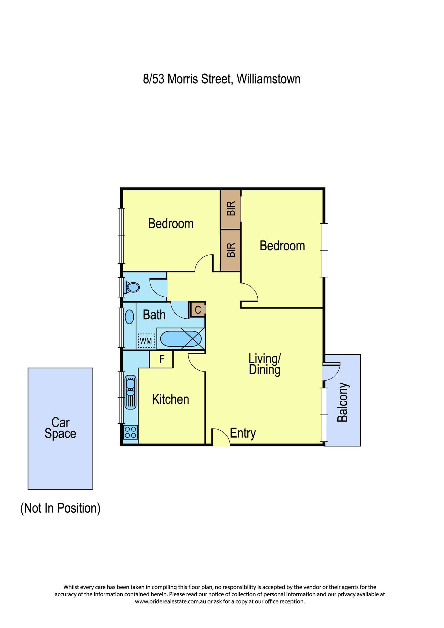 Floorplan of Homely apartment listing, 8/53 Morris Street, Williamstown VIC 3016