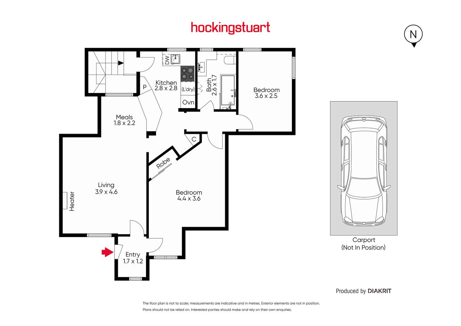 Floorplan of Homely apartment listing, 4/70 Power Street, Hawthorn VIC 3122