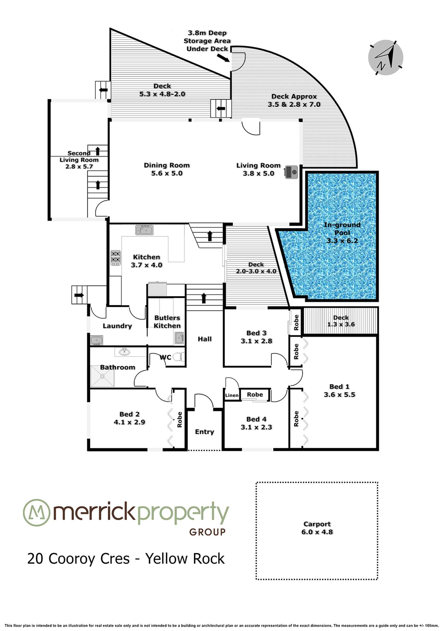 Floorplan of Homely house listing, 20 Cooroy Crescent, Yellow Rock NSW 2777