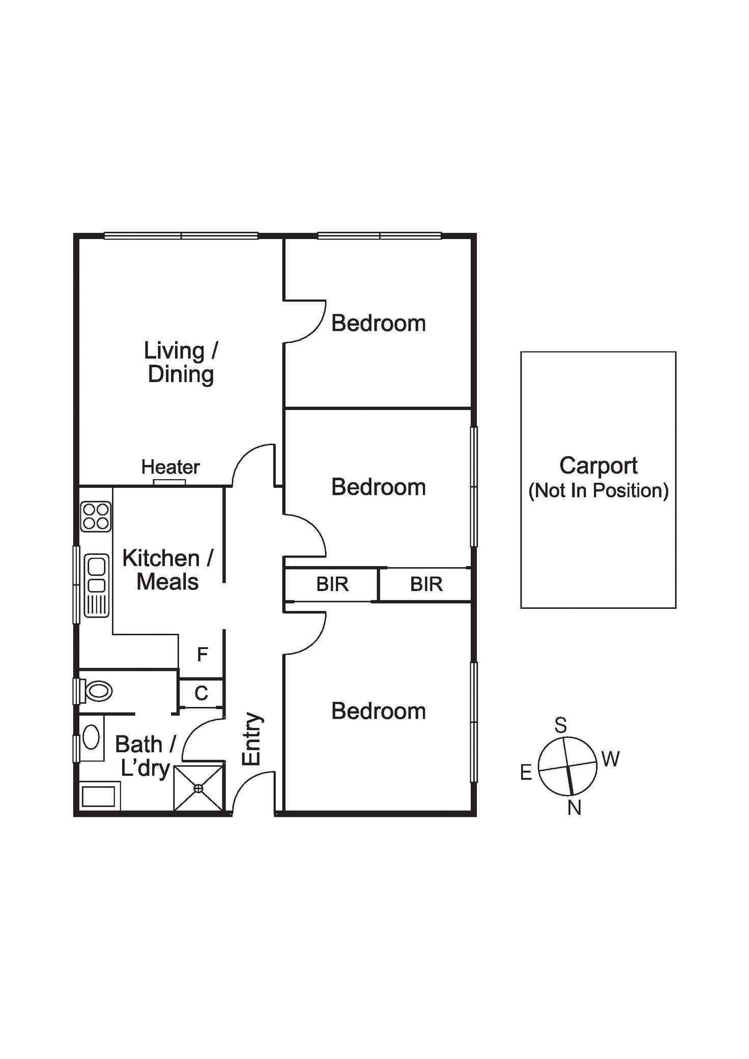 Floorplan of Homely apartment listing, 1/42 Gourlay Street, Balaclava VIC 3183